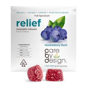 Care by design - HUCKLEBERRY BASIL "RELIEF" GUMMIES
