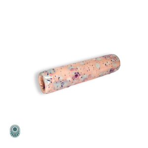 Billy goat pipes - CERAMIC CHILLUM - PINK WITH BLUE SPECS