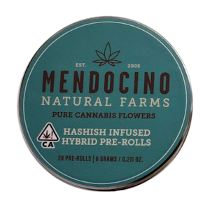 Mendocino natural farms - 20PK HYBRID HASHISH INFUSED PREROLLS