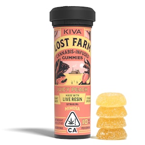Kiva - LOST FARM JUICY PEACH GUMMIES