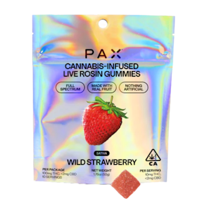 Pax - WILD STRAWBERRY LIVE ROSIN GUMMIES