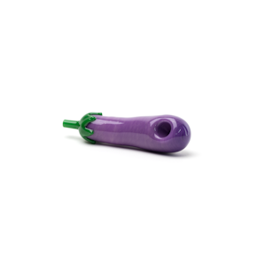 EGGPLANT GLASS HAND PIPE