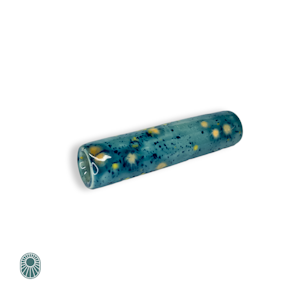 Billy goat pipes - CERAMIC CHILLUM - BLUE WITH GOLD SPECS